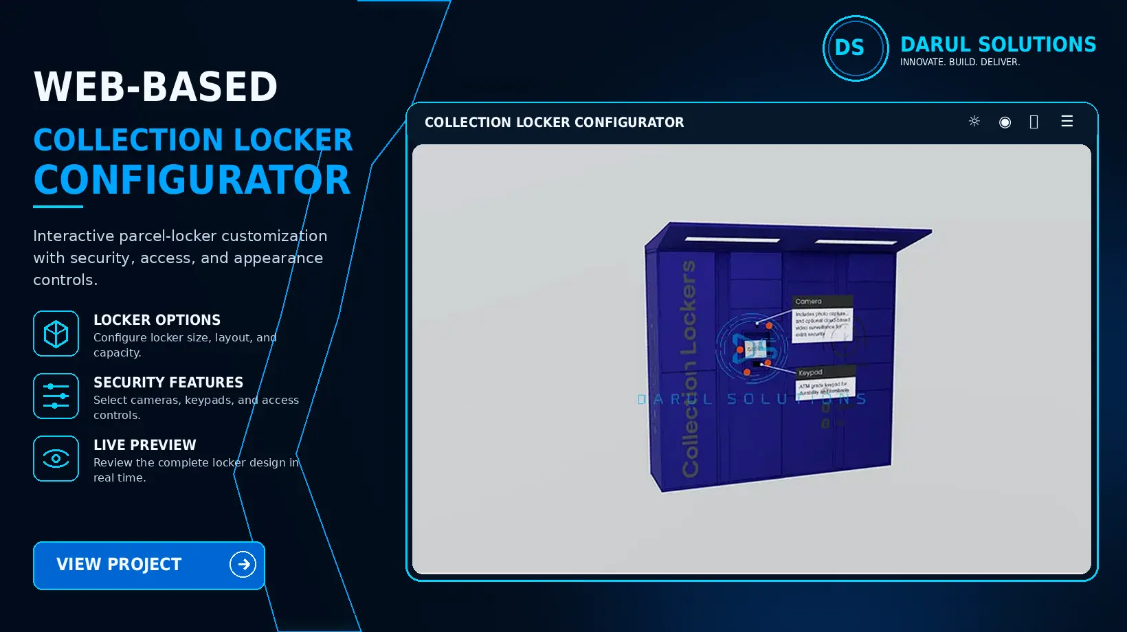 Collection Locker Configurator - Web Product Configurators visualization screenshot 1